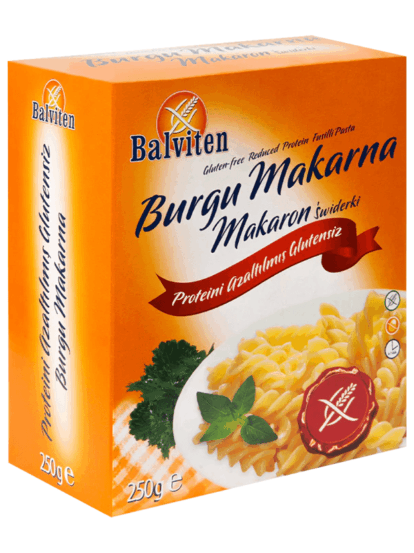 Balviten Glutensiz ve Düşük Proteinli Burgu Makarna - Makaron Swiderki 250 g x 6 Adet