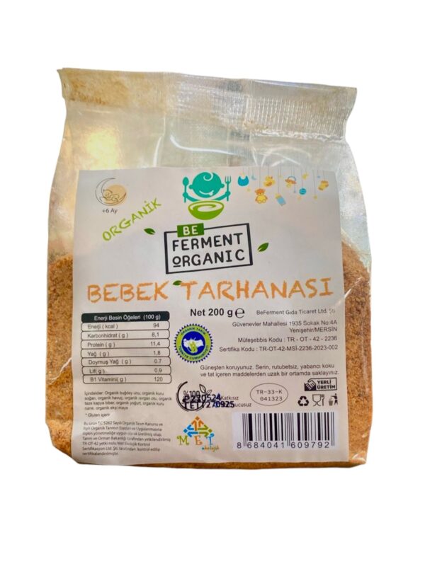 Beferment Organic Bebek Tarhanası 200 g x 4 Adet