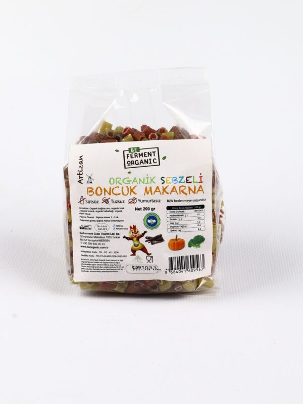 Beferment Organic Boncuk Makarna 200 g x 4 Adet