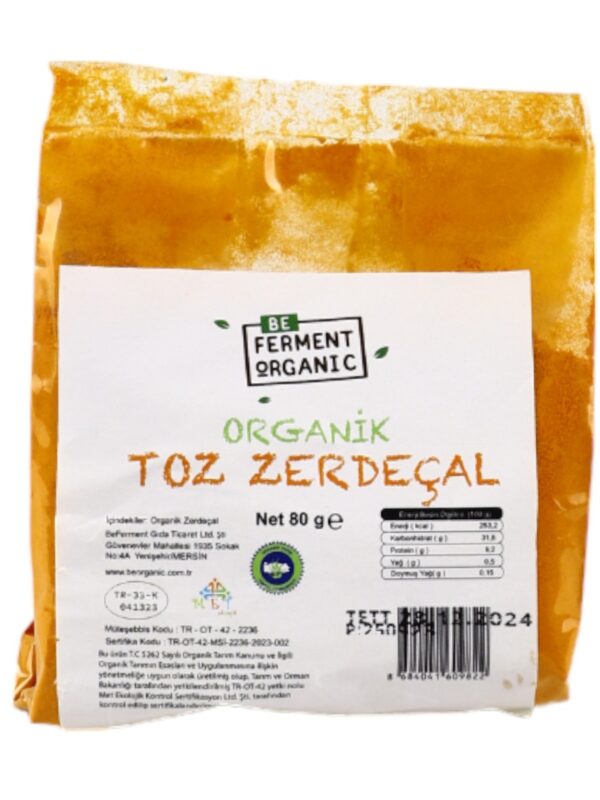 Beferment Organic Zerdeçal 80 g x 4 Adet