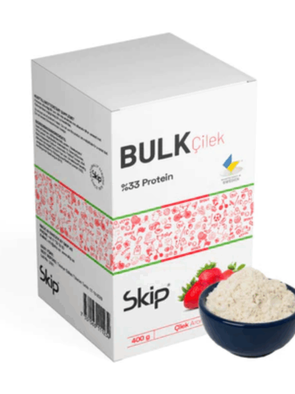 Bulk Proteince Zenginleştirilmiş Çilekli 400 g  İçecek Tozu x 3 Adet