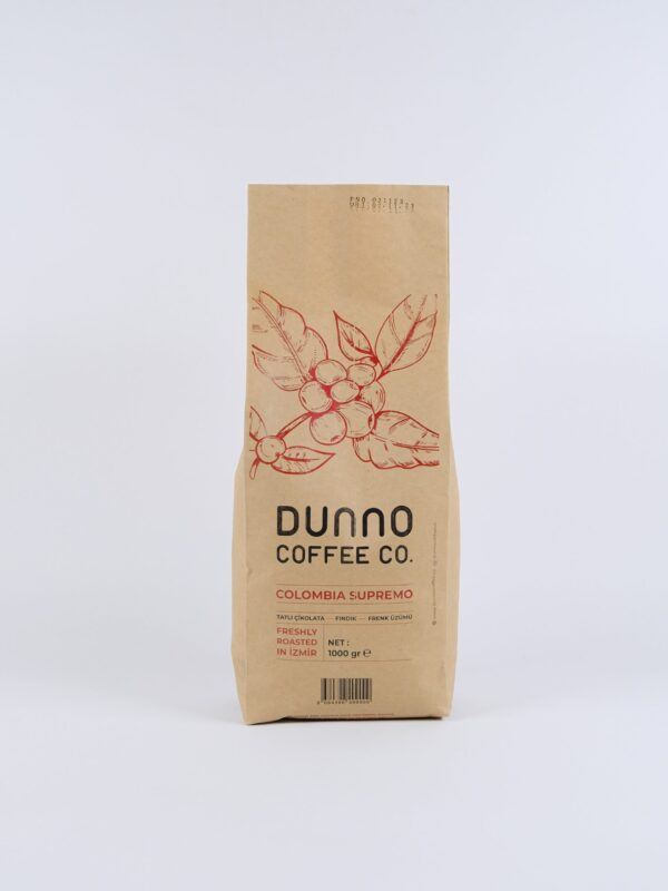 Dunno Colombia Supremo Öğütülmüş Kahve 1 kg