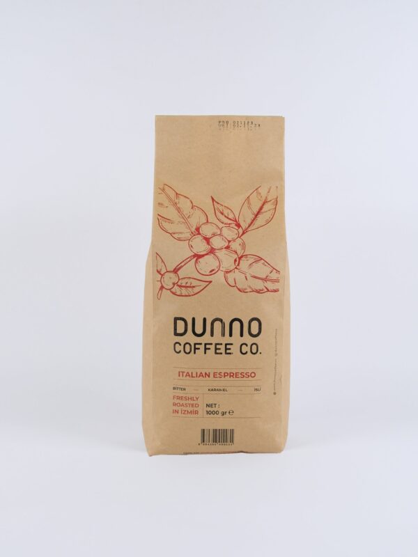 Dunno Italian Espresso Blend Çekirdek Kahve 1 kg