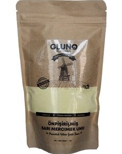 Gluno Glutensiz Ön Pişirilmiş Sarı Mercimek Unu 250 g