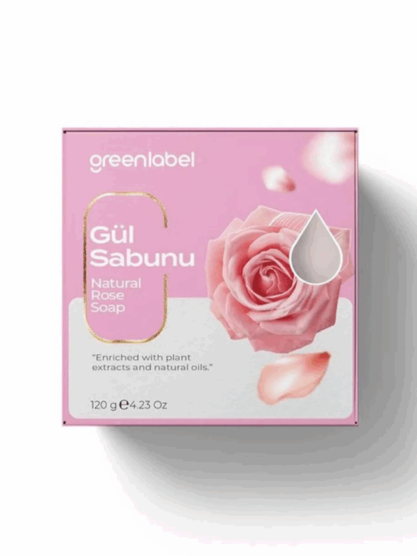 Greenlabel Doğal Gül Sabunu 120 g x 12 Adet
