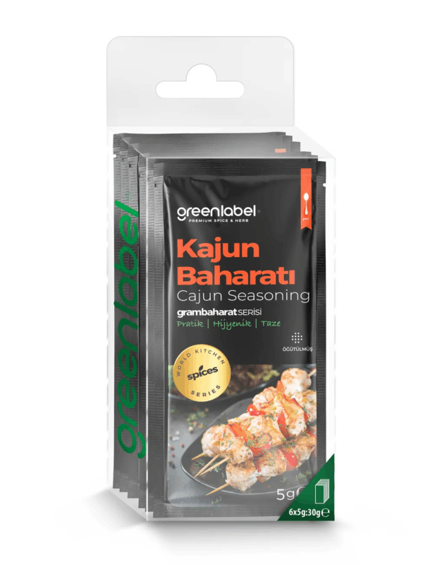 Greenlabel Gram Baharat Kajun Baharatı 5 g 6'lı Paket x 12 Adet