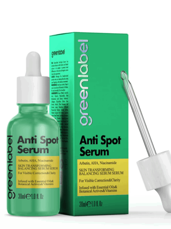 Greenlabel Leke Karşıtı ve Cilt Tonu Eşitleyici Arbutin, AHA ve Niacinamide Anti-Spot Serum 30 mL x 12 Adet