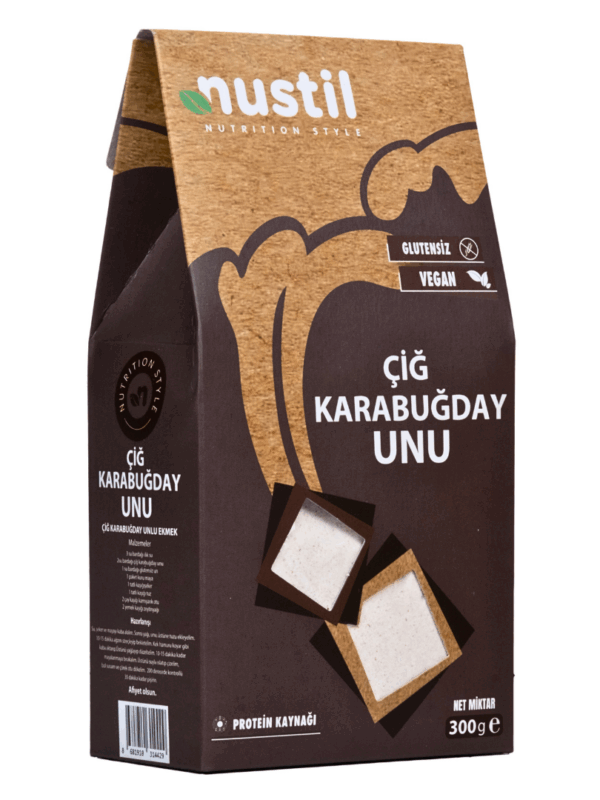 Nustil Glutensiz Çiğ Karabuğday Unu 300 g x 6 Adet