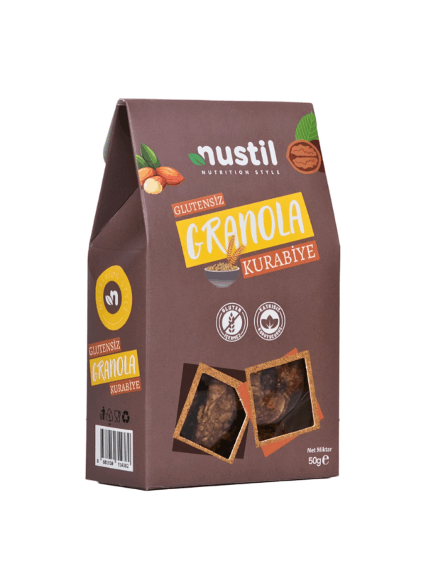 Nustil Glutensiz Granola Kurabiye 50 g x 8 Adet