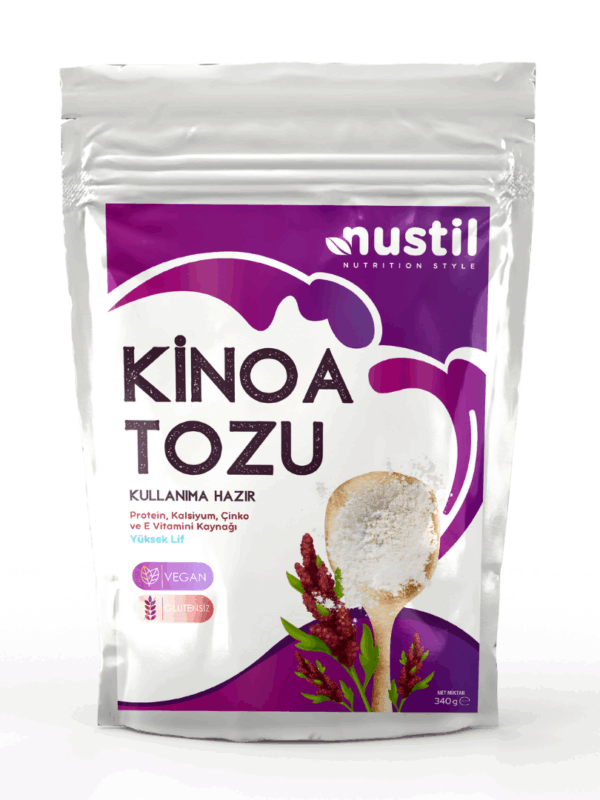 Nustil Glutensiz Hazır Kinoa Tozu - Glutensiz, Vegan, Hipolaerjenik 300 g x 3 Adet