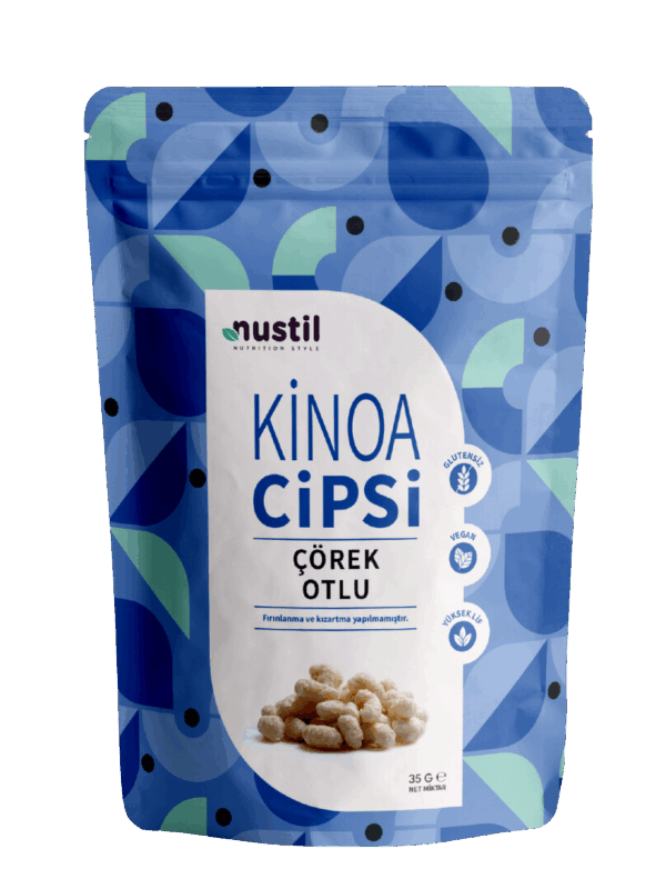 Nustil Glutensiz Kinoa Cipsi Çörekotlu 35 g x 12 Adet