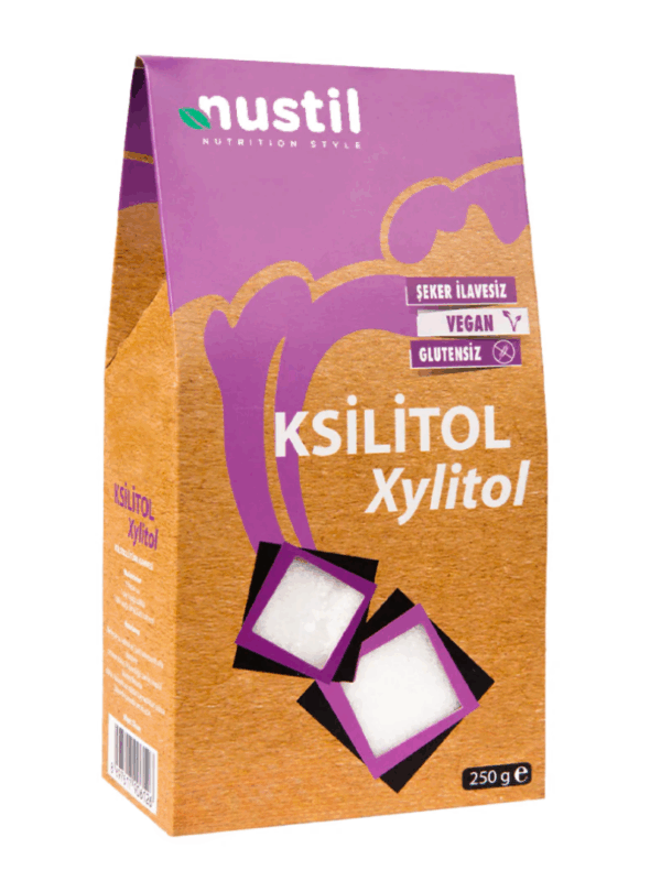 Nustil Glutensiz Xylitol - Ksilitol Doğal Tatlandırıcı 250 g x 6 Adet