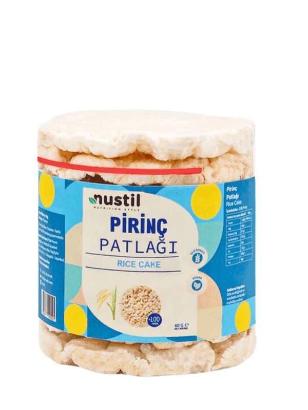 Nustil Glutensiz Pirinç Patlağı 60 g x 12 Adet
