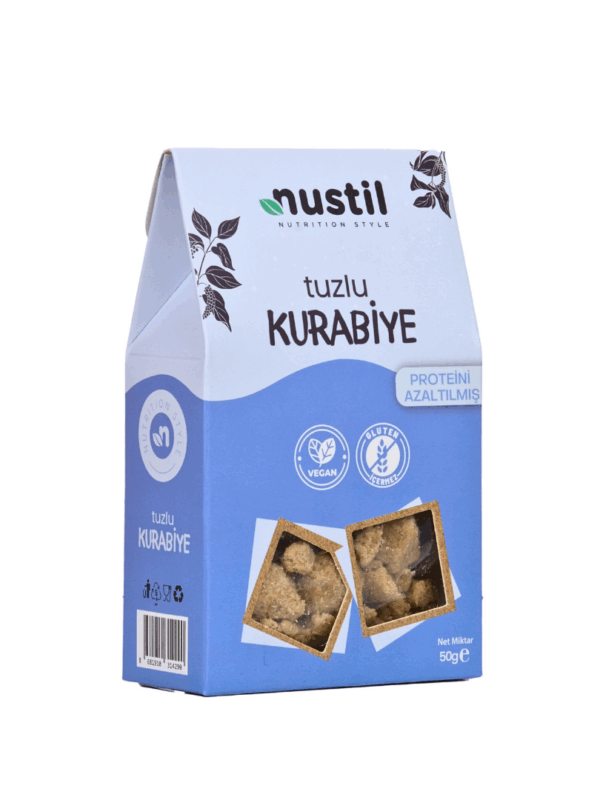Nustil Glutensiz ve Düşük Proteinli Tuzlu Kurabiye 50 g x 8 Adet