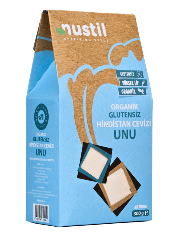 Nustil Organik ve Glutensiz Hindistan Cevizi Unu 300 g x 6 Adet