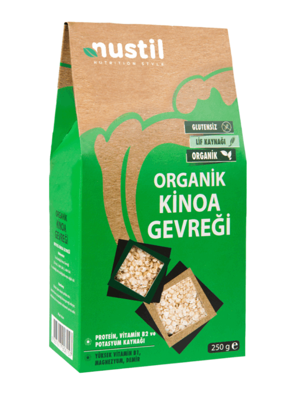 Nustil Organik ve Glutensiz Kinoa Gevreği 250 g x 6 Adet