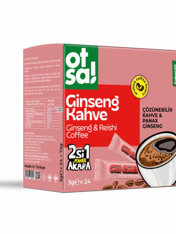 Otsa Ginseng & Reishi Kahve 24'lü x 12 Adet