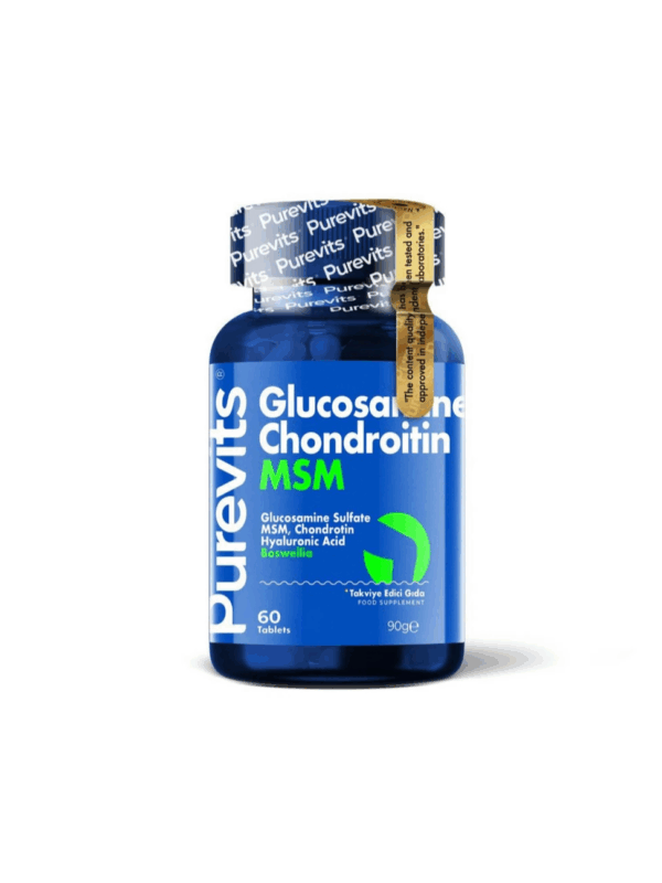 Purevits Glucosamine Chondroitin MSM Boswellia Hyaluronik Asit 60 Kapsül x 6 Adet