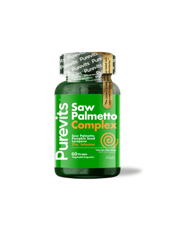Purevits Saw Palmetto Complex Cüce Palmiye Çinko Kabak Çekirdeği Ekstraktı Likopen Selenyum 60 Kapsül x 6 Adet