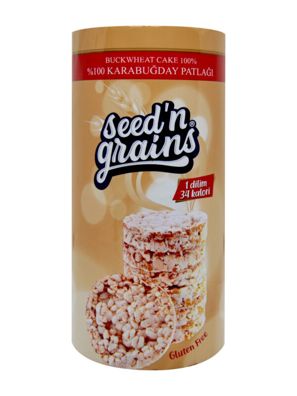 Seed'n Grains %100 Karabuğday Patlağı 125 g x 6 Adet