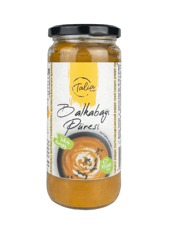 Talia Balkabağı Püresi (Şeker İlavesiz) 480 g x 12 Adet