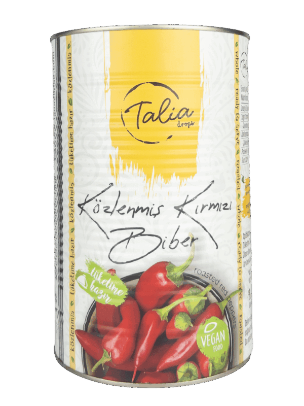 Talia Közlenmiş Kırmızı Biber 4,25 kg x 3 Adet