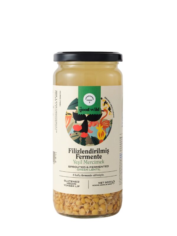 The Good Wild Filizlendirilmiş Fermente Yeşil Mercimek 500 g