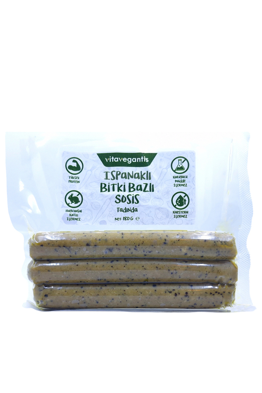 Vita Vegantis Vegan Ispanaklı Sosis 180 g
